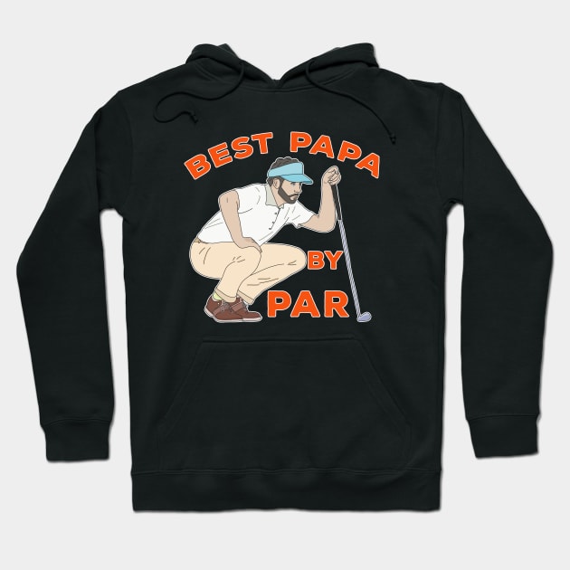 Best Papa By Par Hoodie by DiegoCarvalho